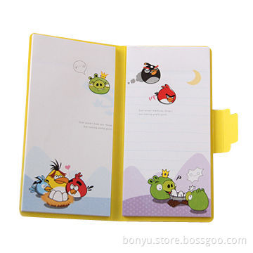 Self-adhesive note with environment-friendly material for soft cover